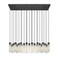 Z-Lite Beau Linear Chandelier, 23-Light, 18 In.W x 54 In.L x 12.75 In.H, Matte Black/Clear 740P-23L-MB - alternate 4